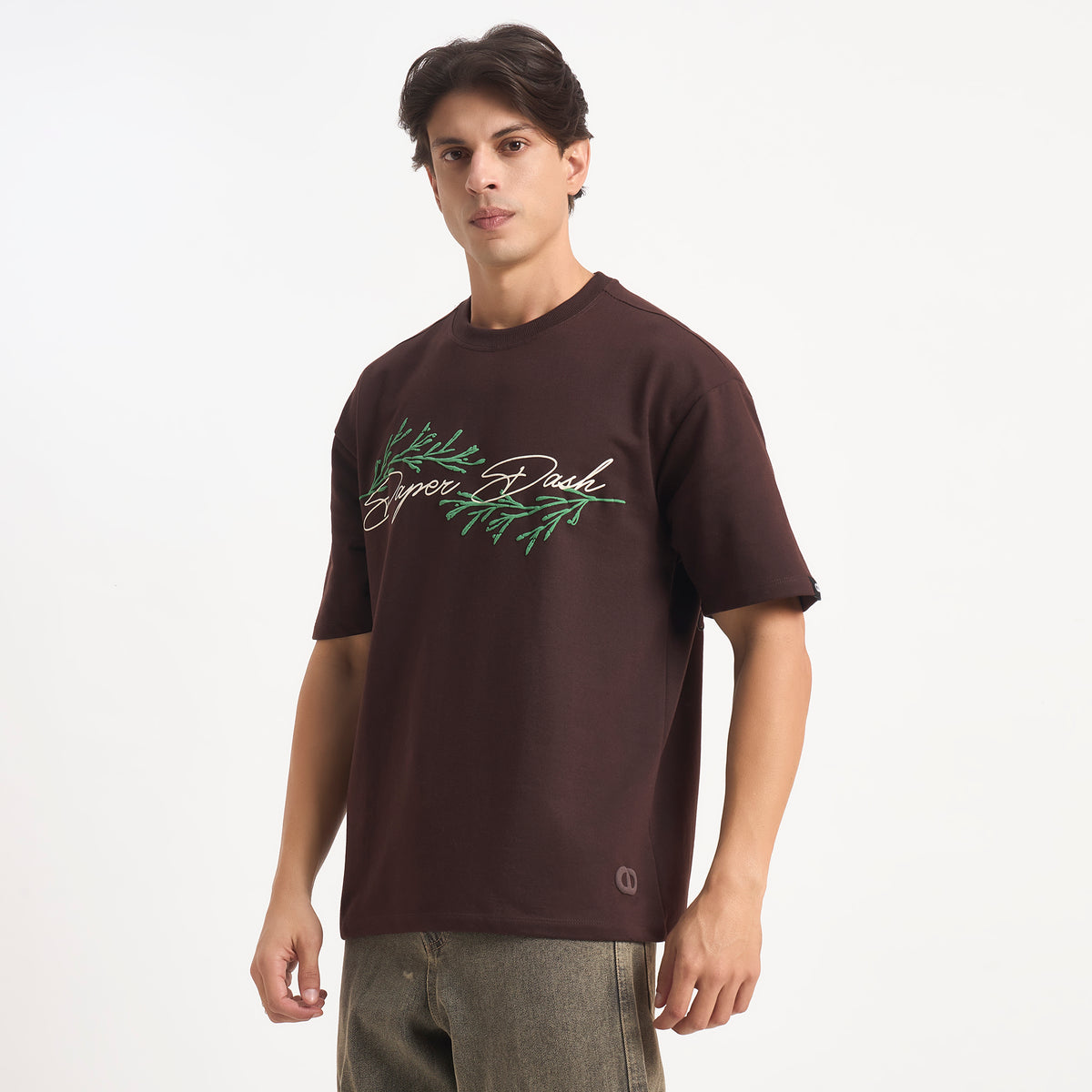 DaperDash Tiger Bloom Oversized T-Shirt – Premium Puff Print