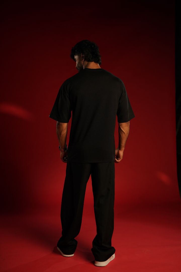 KARMA Bold Puff Print Premium Relaxed Fit T-Shirt