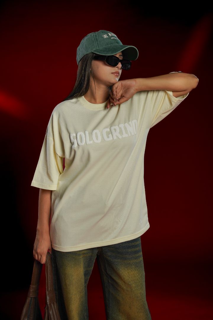 Solo Grind Wolf Graphic Oversized T-Shirt | Daper Dash