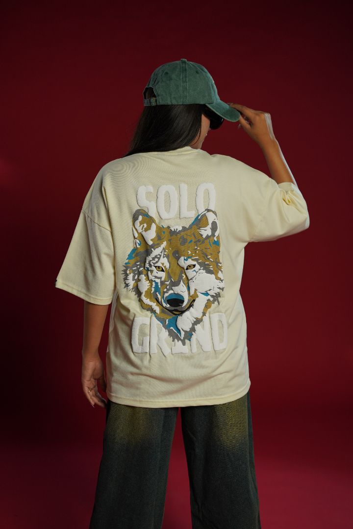 Daper Dash Solo Grind Premium Wolf Graphic Relaxed Fit T-shirt