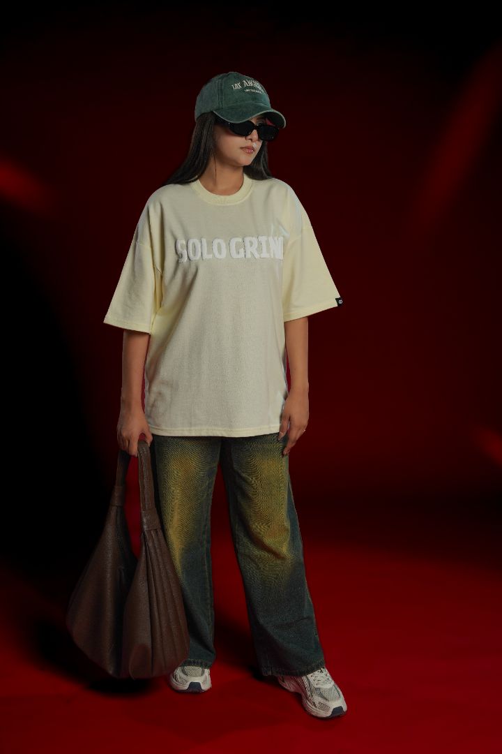 Solo Grind Wolf Graphic Oversized T-Shirt | Daper Dash
