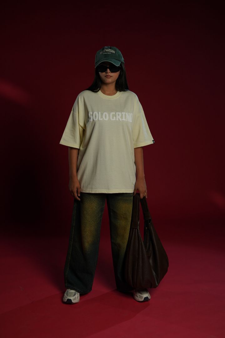 Solo Grind Wolf Graphic Oversized T-Shirt | Daper Dash