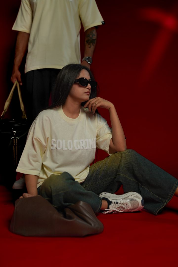 Solo Grind Wolf Graphic Oversized T-Shirt | Daper Dash