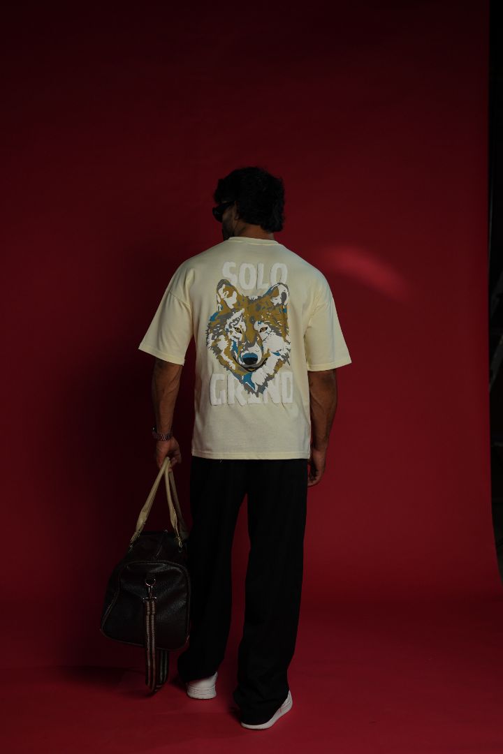 Daper Dash Solo Grind Premium Wolf Graphic Relaxed Fit T-shirt