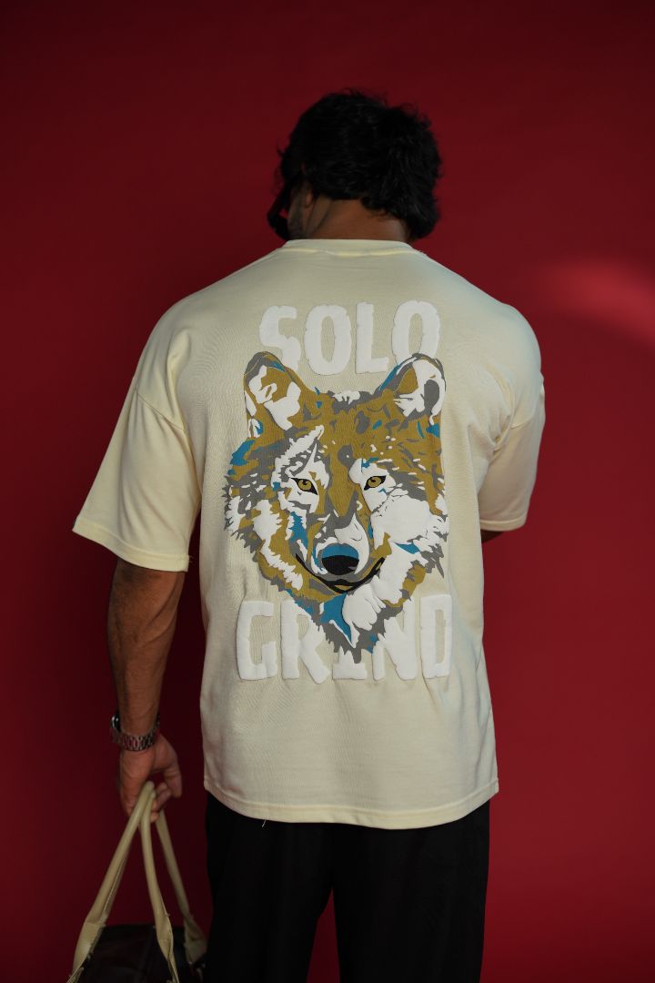 Daper Dash Solo Grind Premium Wolf Graphic Relaxed Fit T-shirt