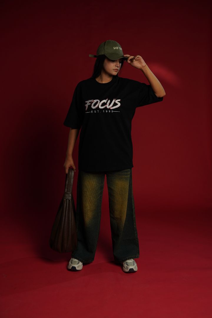 Daper Dash Focus EST. 1990 Premium Embroidered Relaxed Fit T-Shirt