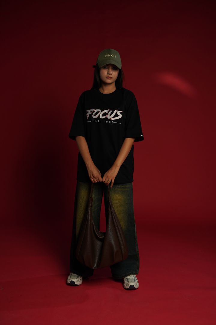 Daper Dash Focus EST. 1990 Premium Embroidered Relaxed Fit T-Shirt