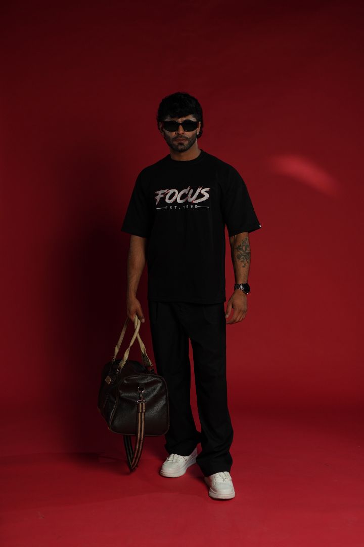 Daper Dash Focus EST. 1990 Premium Embroidered Relaxed Fit T-Shirt