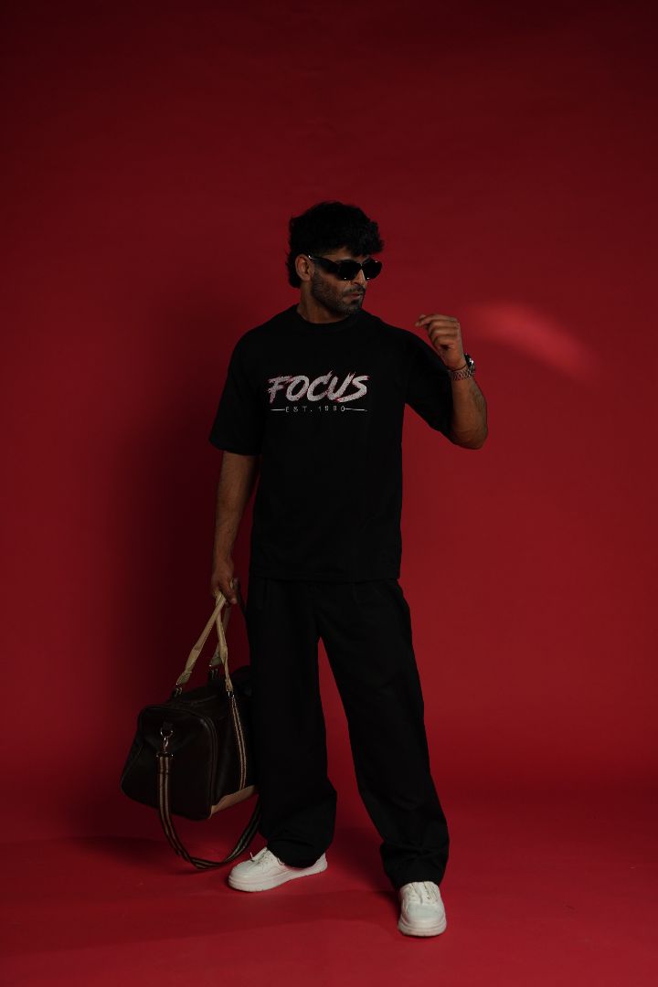 Daper Dash Focus EST. 1990 Premium Embroidered Relaxed Fit T-Shirt