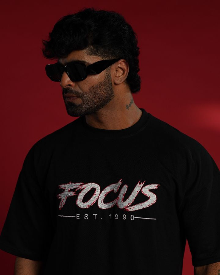 Daper Dash Focus EST. 1990 Premium Embroidered Relaxed Fit T-Shirt