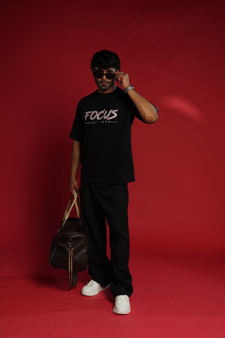 Daper Dash Focus EST. 1990 Premium Embroidered Relaxed Fit T-Shirt