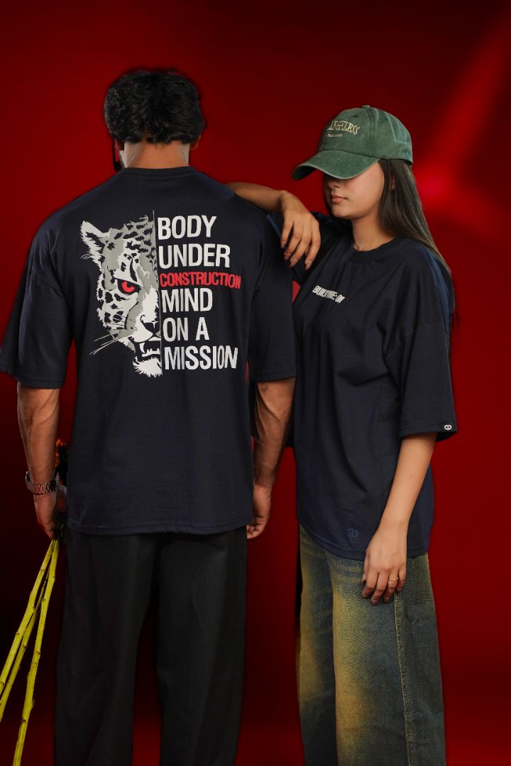 Build Mode ON Oversized Graphic T-Shirt | Daper Dash