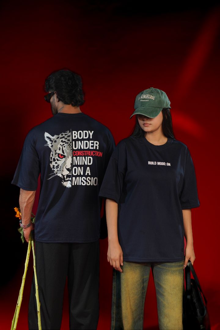 Build Mode ON Oversized Graphic T-Shirt | Daper Dash