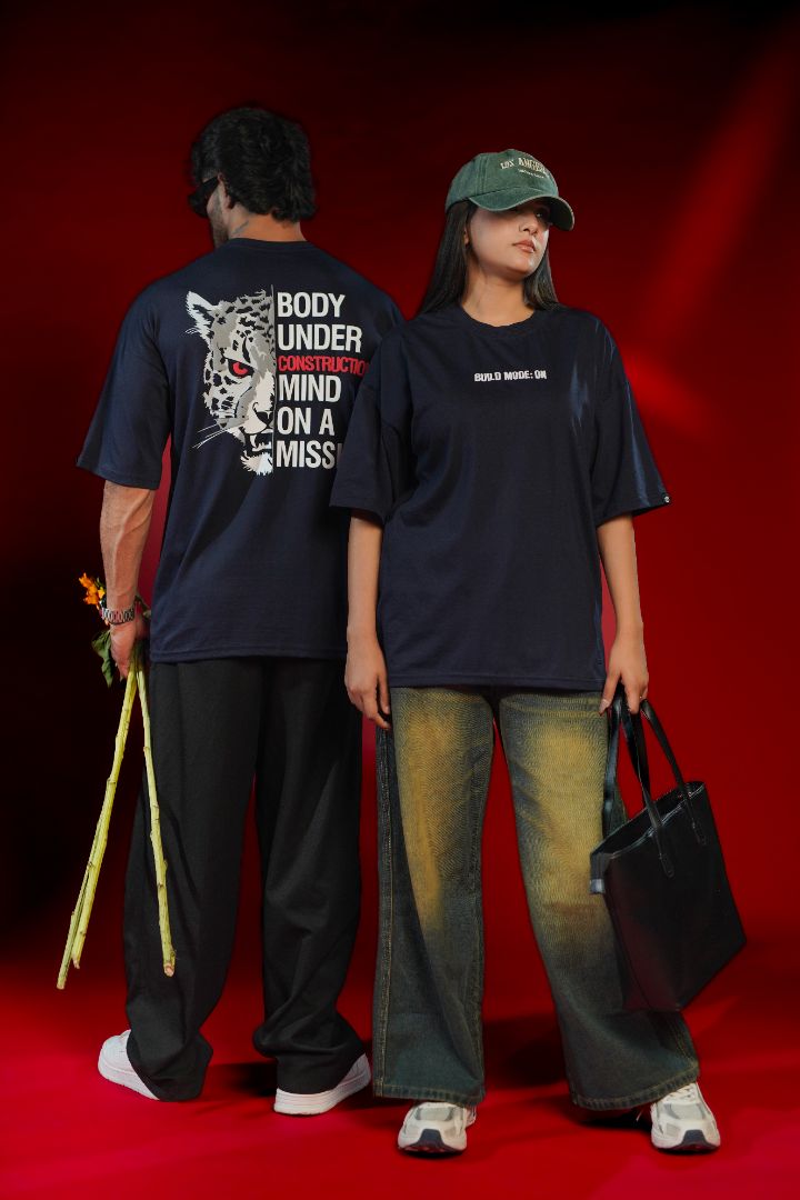 Build Mode ON Oversized Graphic T-Shirt | Daper Dash