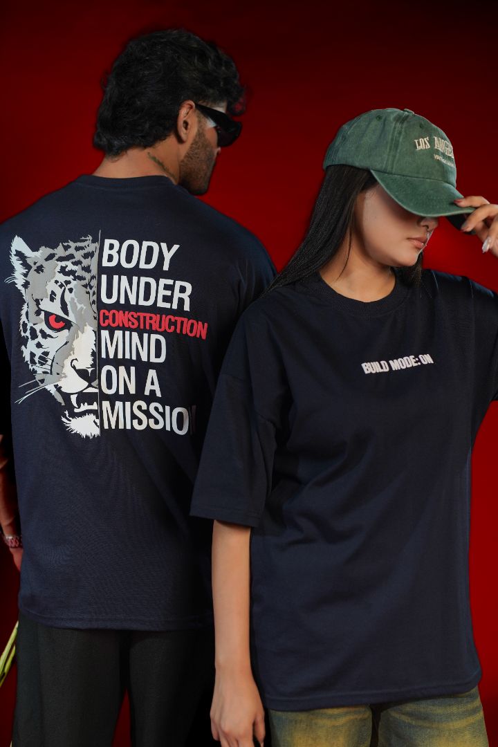 Build Mode ON Oversized Graphic T-Shirt | Daper Dash