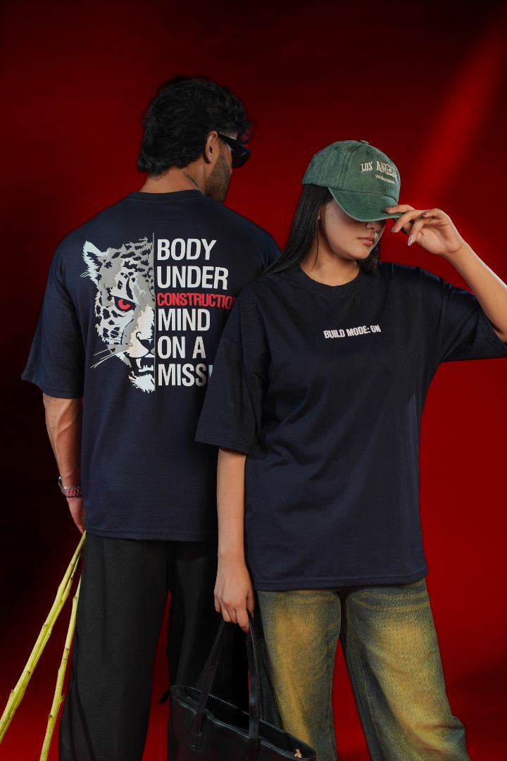 Build Mode ON Oversized Graphic T-Shirt | Daper Dash