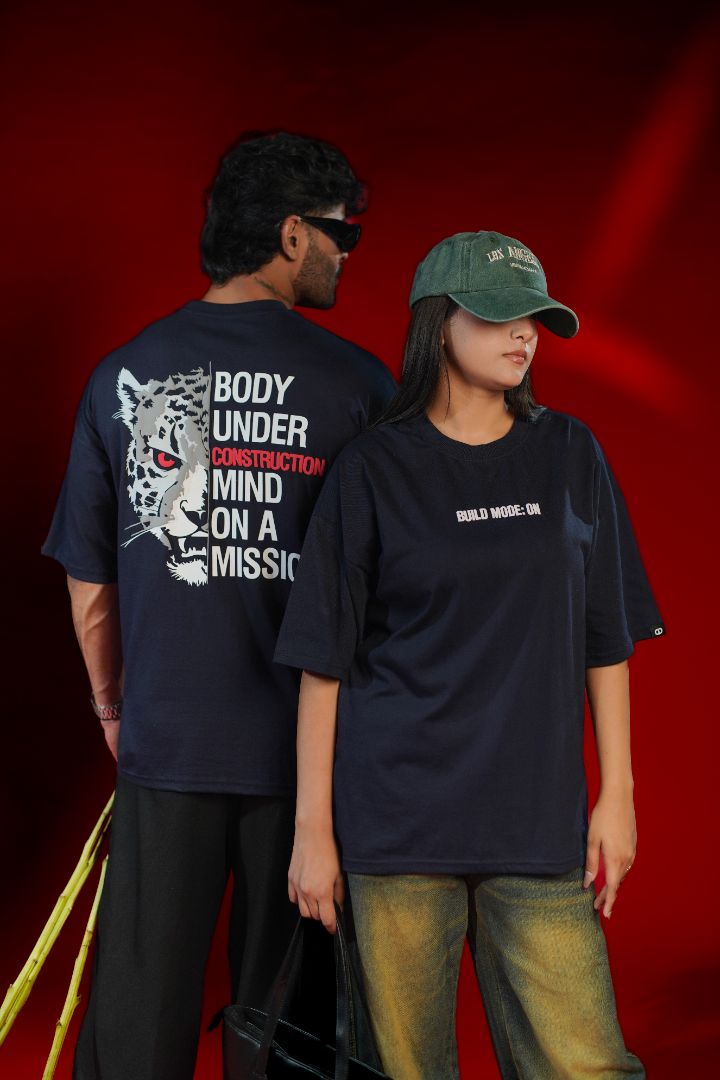 Build Mode ON Oversized Graphic T-Shirt | Daper Dash