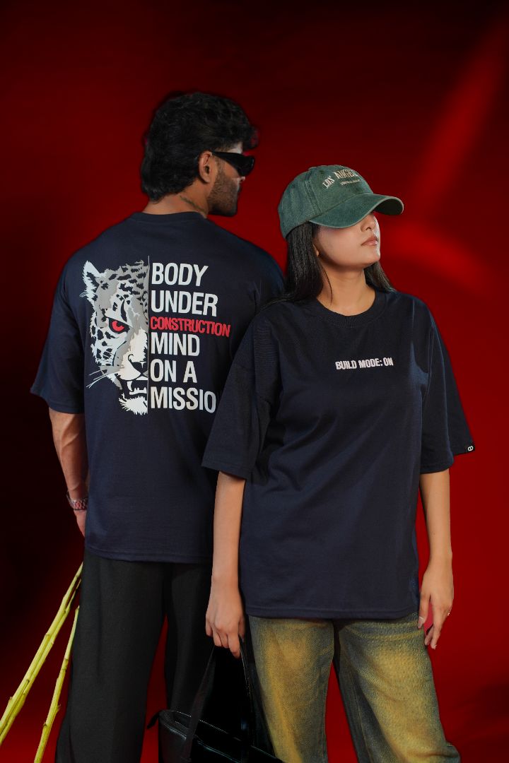 Build Mode ON Oversized Graphic T-Shirt | Daper Dash