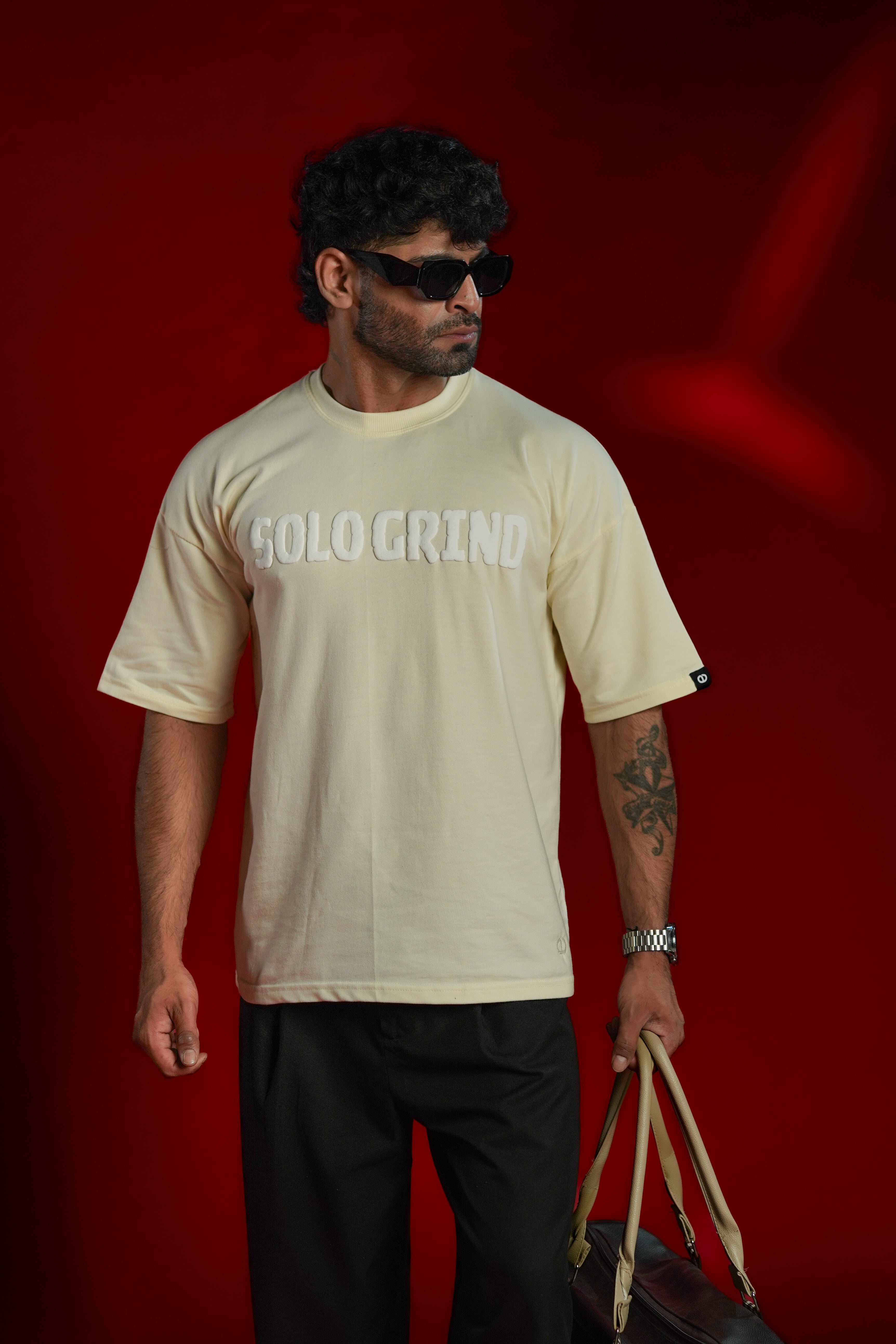 Solo Grind Wolf Graphic Oversized T-Shirt | Daper Dash