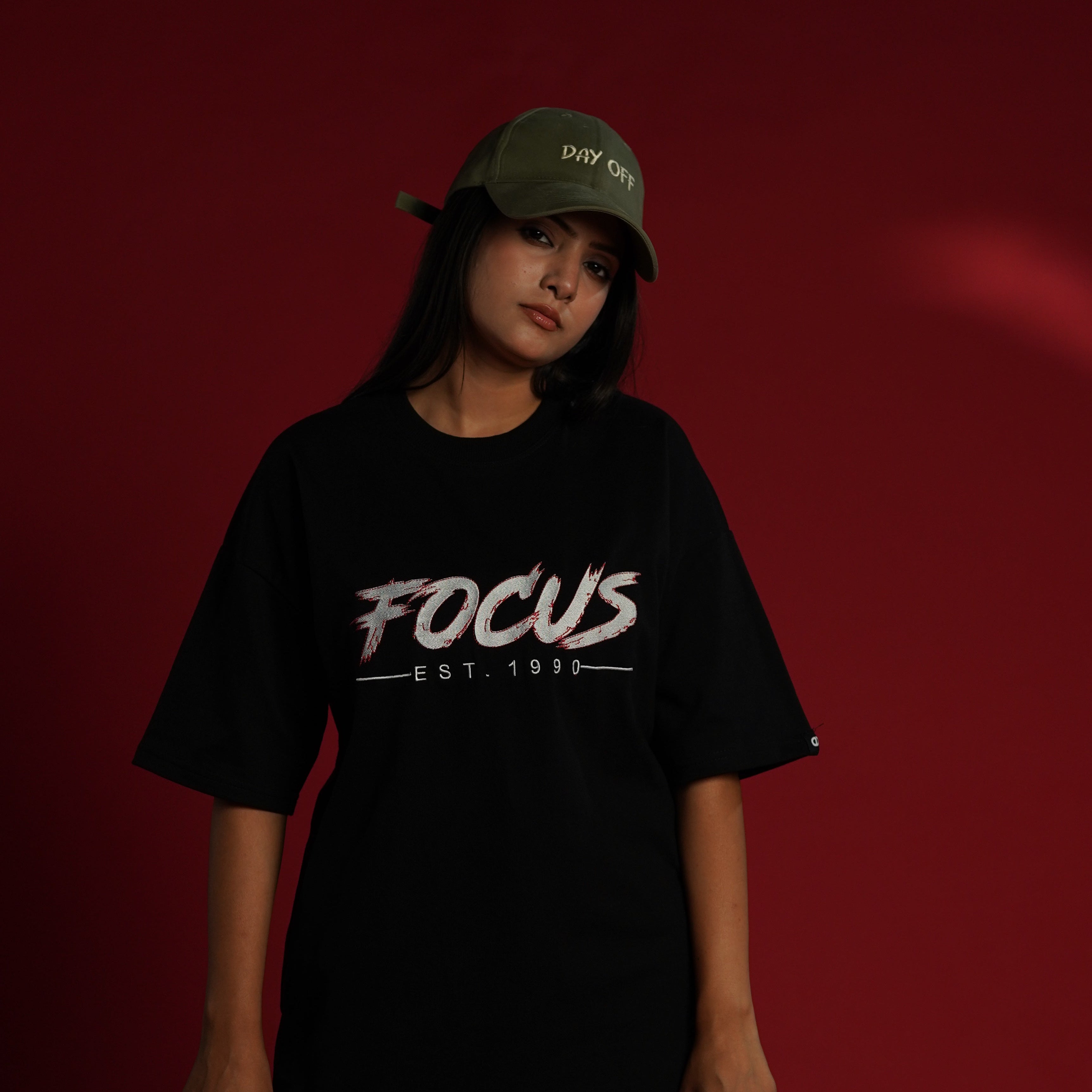 Daper Dash Focus EST. 1990 Premium Embroidered Relaxed Fit T-Shirt