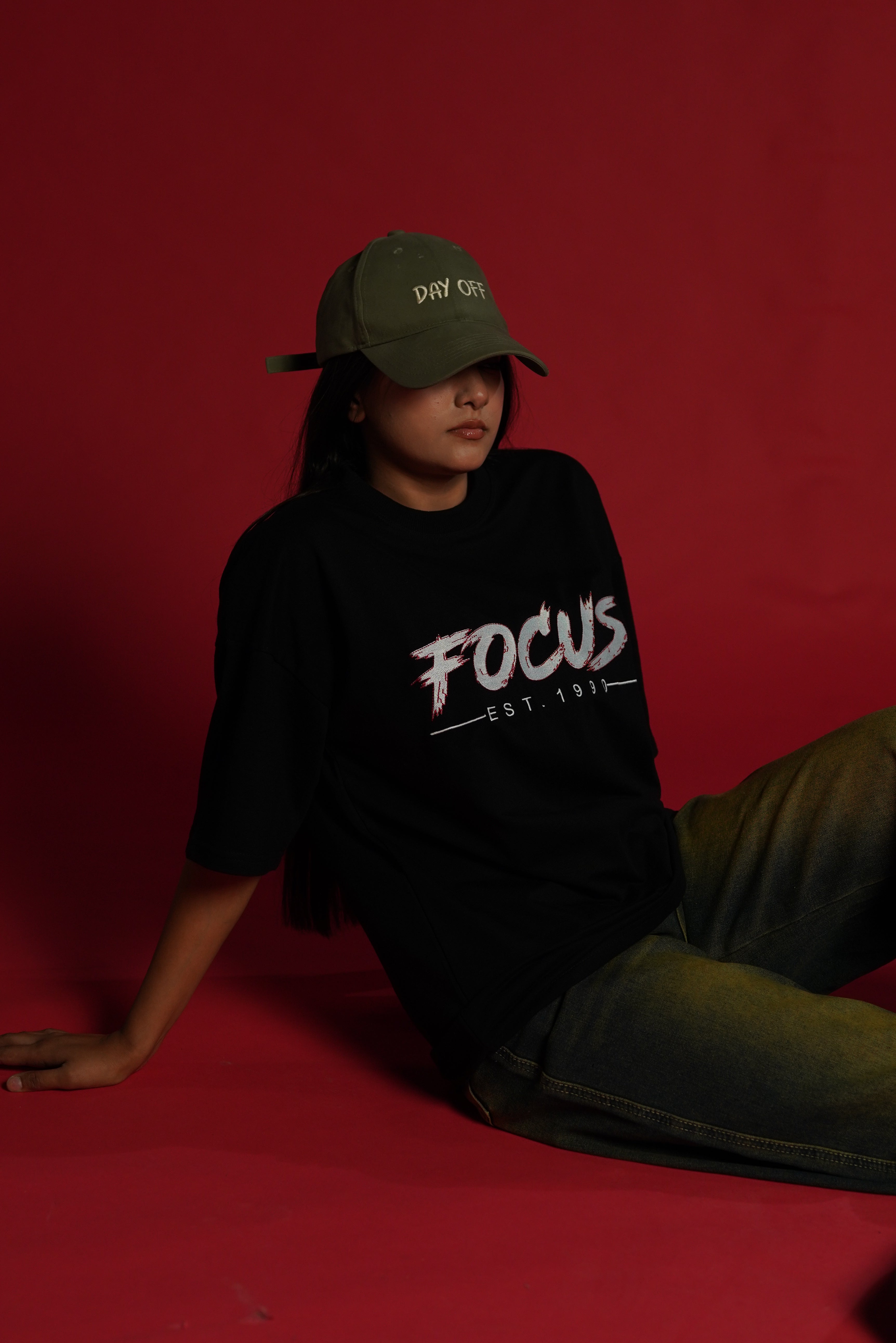 Daper Dash Focus EST. 1990 Premium Embroidered Relaxed Fit T-Shirt