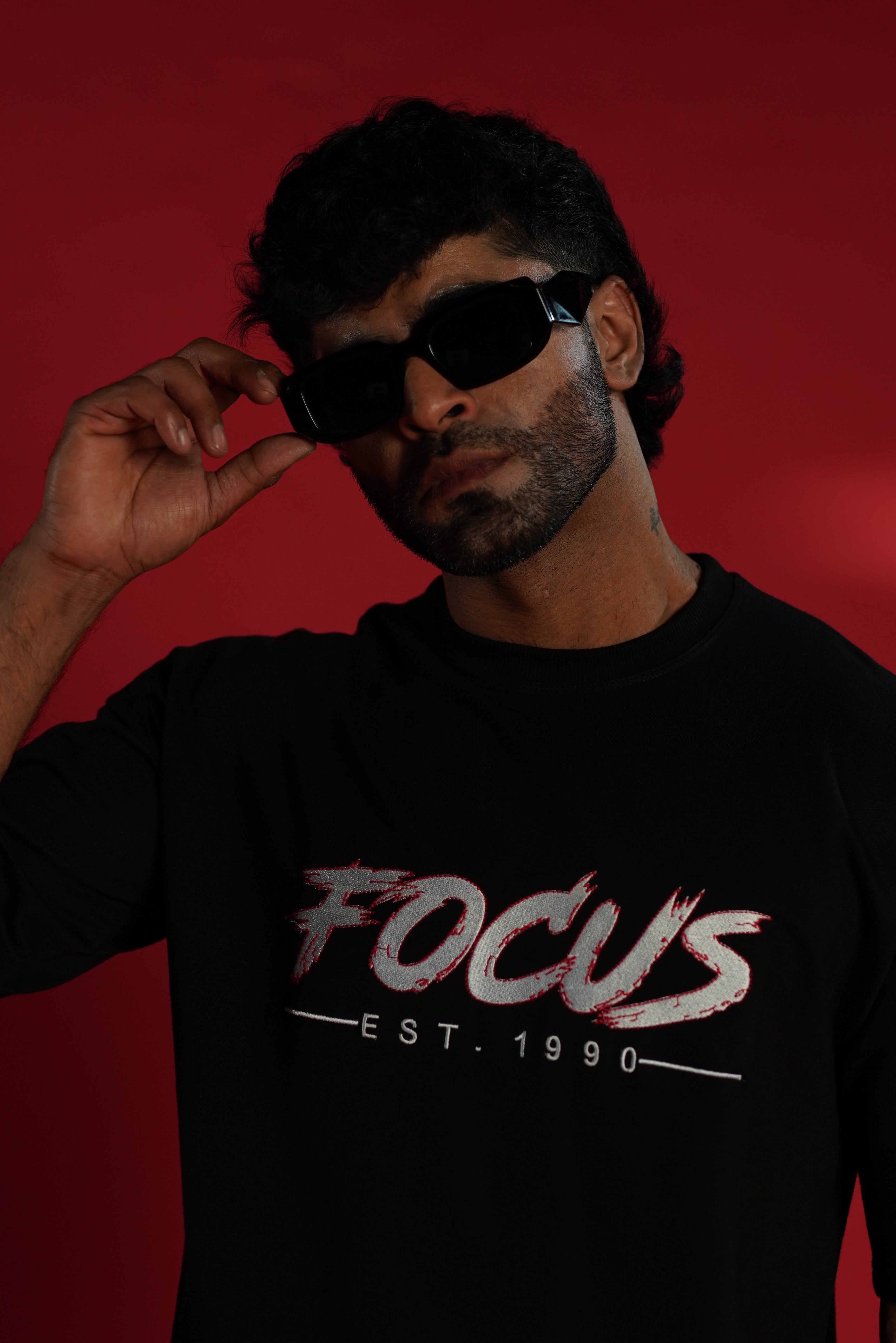 Daper Dash Focus EST. 1990 Premium Embroidered Relaxed Fit T-Shirt