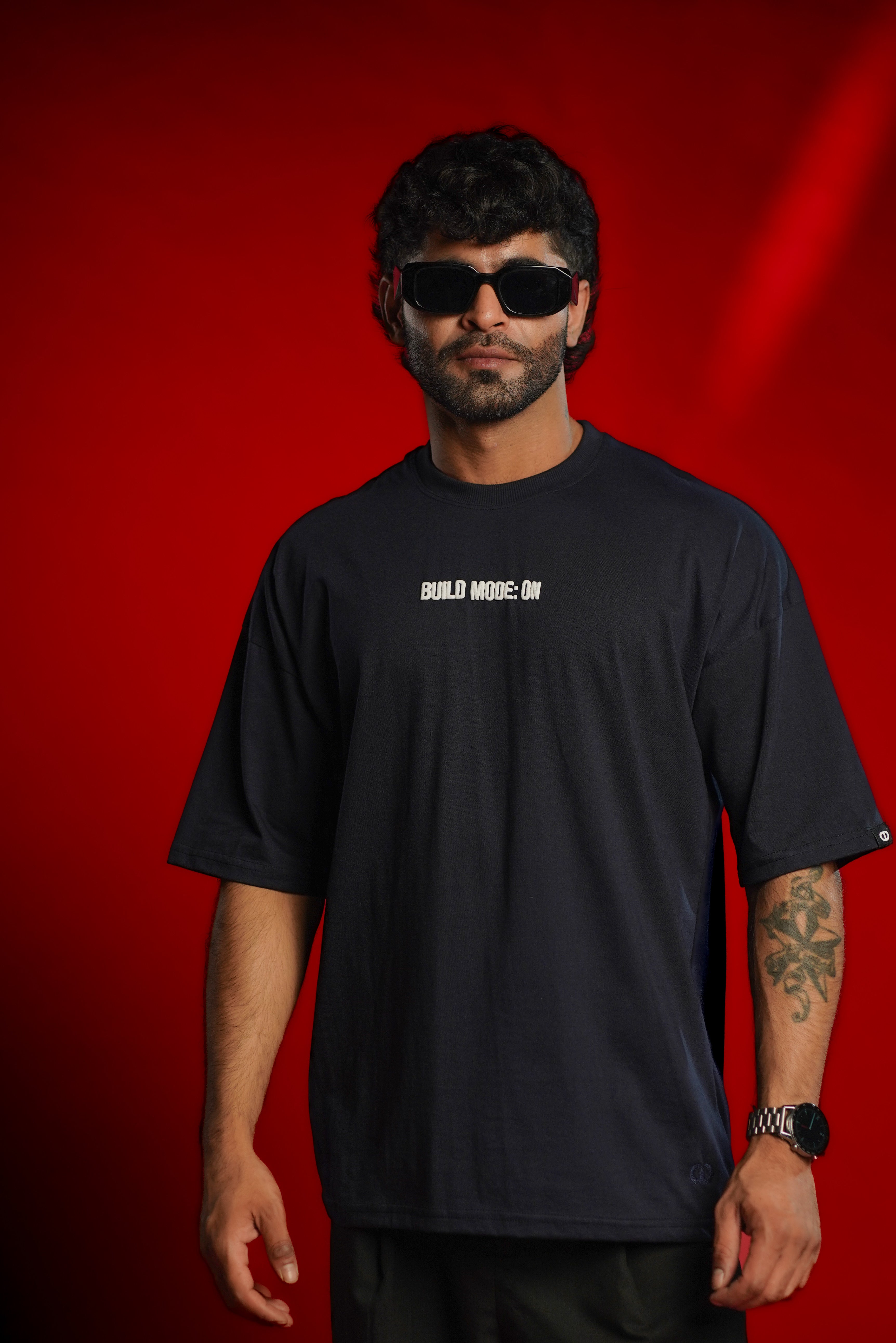 Build Mode ON Oversized Graphic T-Shirt | Daper Dash