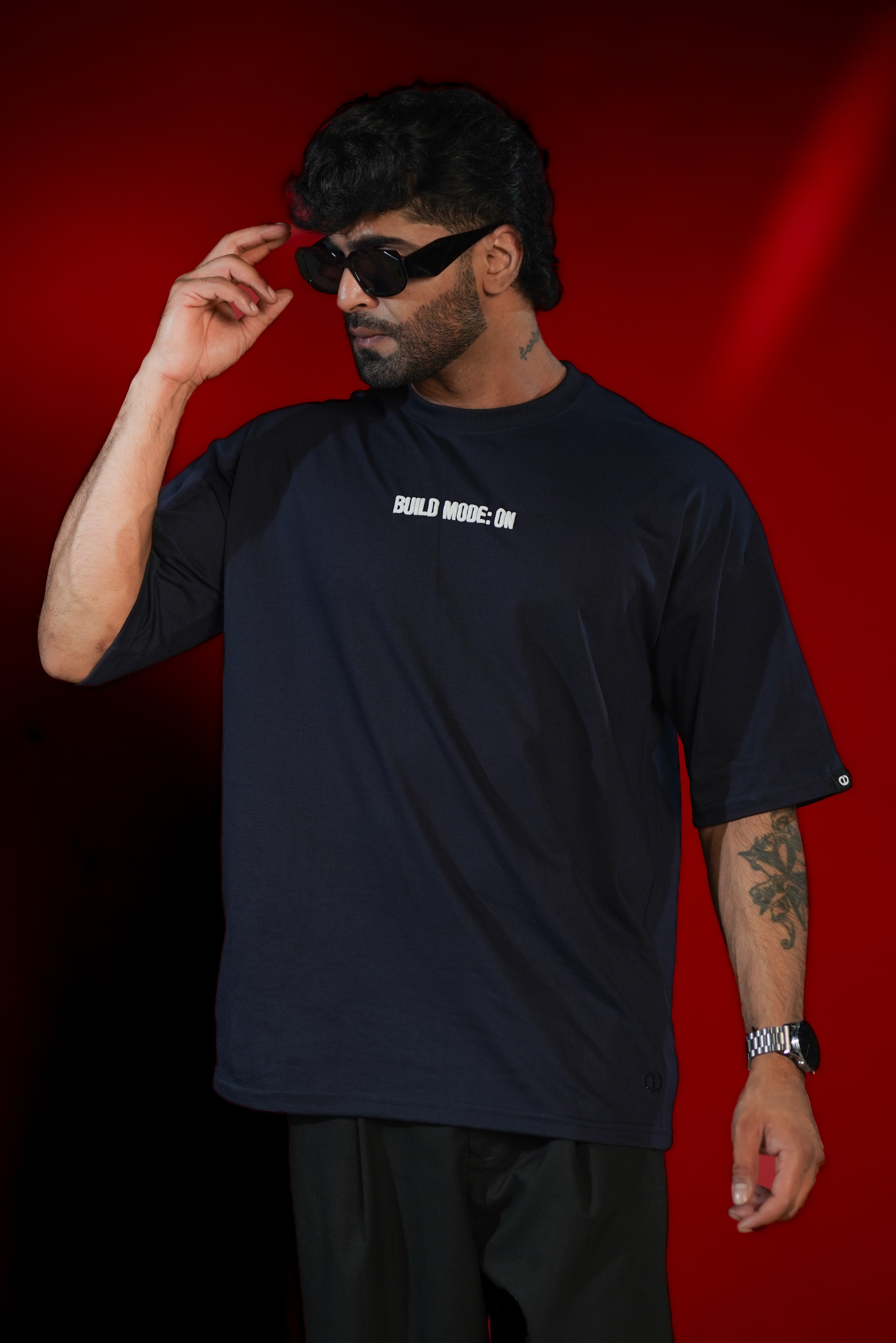Build Mode ON Oversized Graphic T-Shirt | Daper Dash