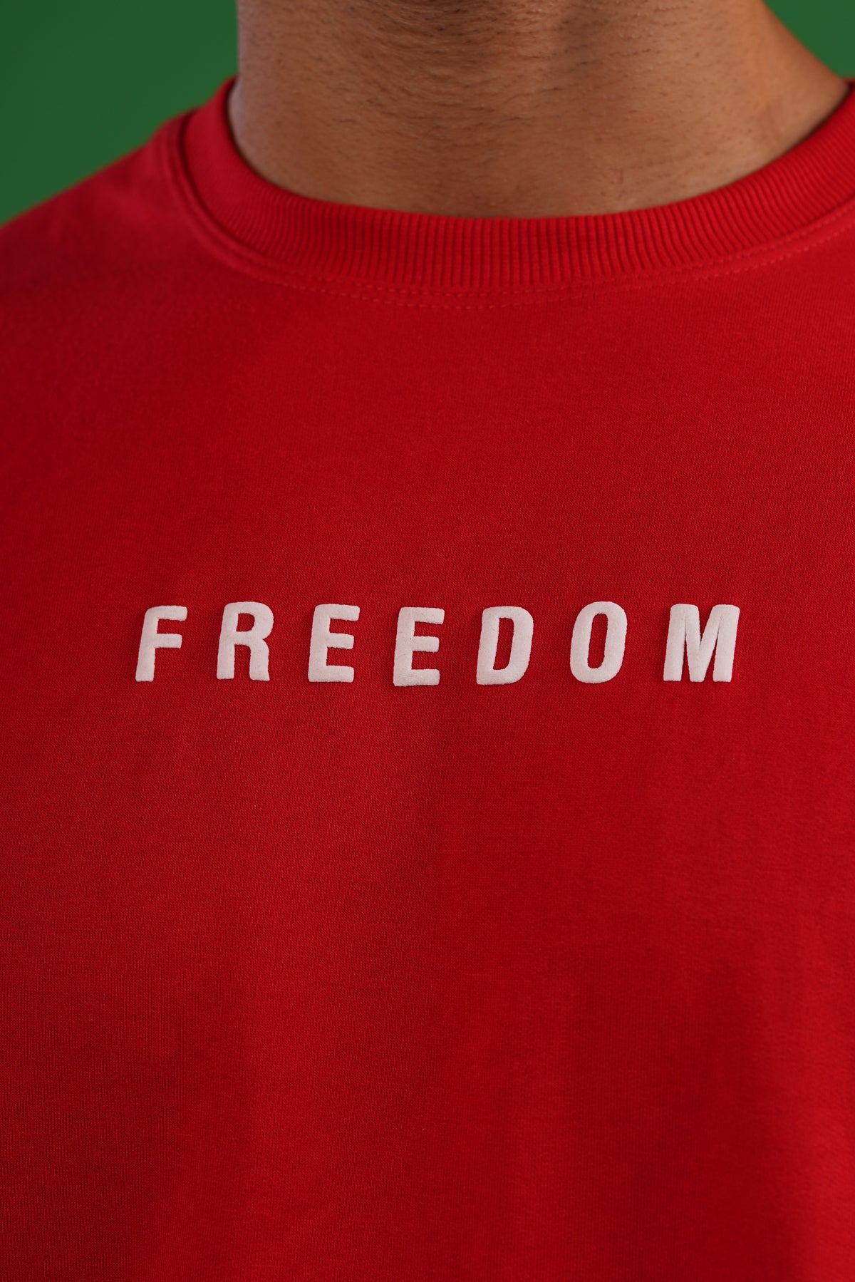Freedom Bloom Red Oversized Graphic T-Shirt | Daper Dash