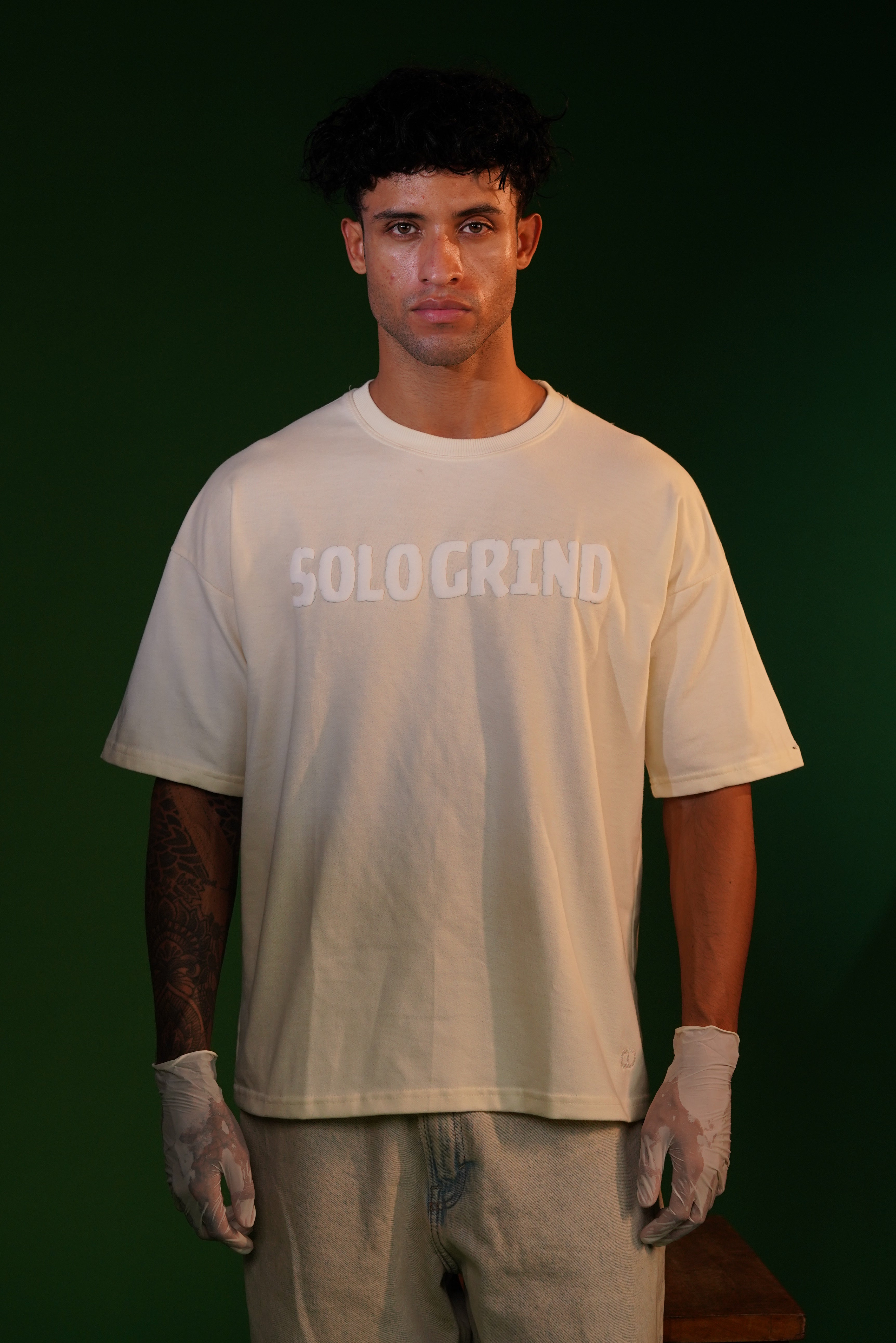 Solo Grind Wolf Graphic Oversized T-Shirt | Daper Dash