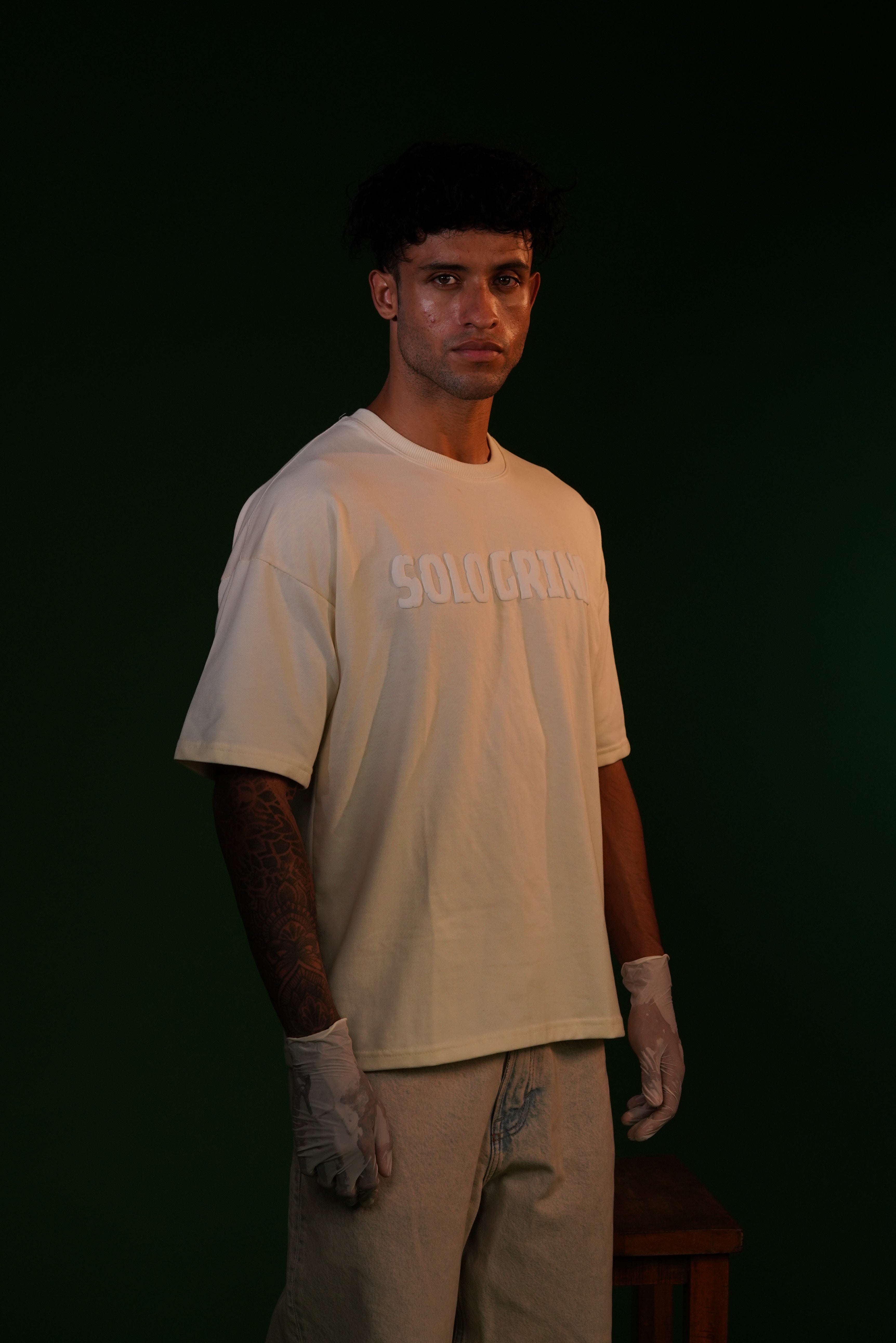 Solo Grind Wolf Graphic Oversized T-Shirt | Daper Dash