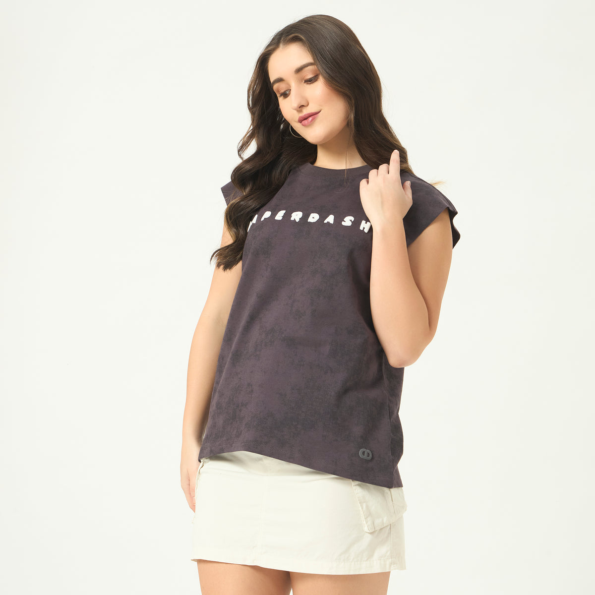 Daper Dash Signature Acid Wash  Vest – 240 GSM French Terry Cotton | Puff Print